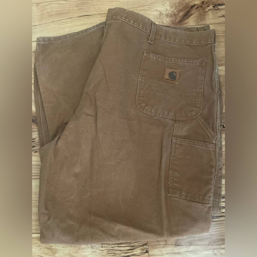 Carhartt Rugged tan Brown Utility pants men’s size 52 x 30